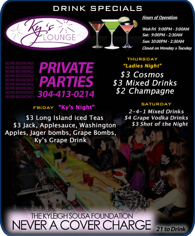 Ky's Lounge - Drink Specials