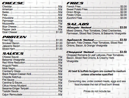 Sides, Frids, Shakes